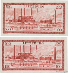 100 Francs Consécutifs LUXEMBOURG  1956 P.50a UNC-