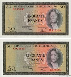 50 Francs Lot LUXEMBURGO  1961 P.51a FDC