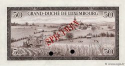 50 Francs Spécimen LUXEMBURGO  1961 P.51s FDC
