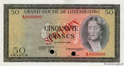 50 Francs Spécimen LUXEMBURGO  1961 P.51s SC