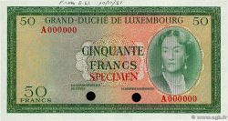 50 Francs Spécimen LUXEMBURGO  1961 P.51sct SC+