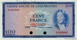 100 Francs Spécimen LUSSEMBURGO  1963 P.52sct FDC