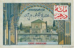 100 Dirhams sur 10000 Francs MAROC  1955 P.52 TTB