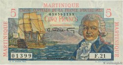 5 Francs Bougainville MARTINIQUE  1946 P.27a BB