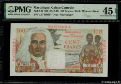 100 Francs La Bourdonnais MARTINIQUE  1946 P.31a EBC