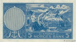 5 Kroner NORWAY  1957 P.30c AU