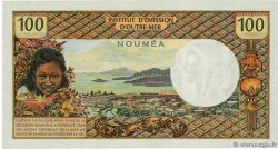 100 Francs NEW CALEDONIA  1972 P.63b AU+