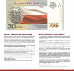 20 Zlotych Set de présentation POLAND  2018 P.192 UNC