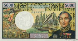 5000 Francs TAHITI  1971 P.28a q.FDC