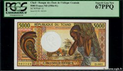 5000 Francs CHAD  1984 P.11 FDC