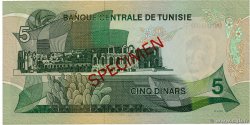 5 Dinars Spécimen TUNISIA  1972 P.68s AU