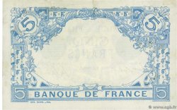 5 Francs BLEU FRANKREICH  1912 F.02.01 fVZ