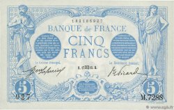 5 Francs BLEU FRANCIA  1915 F.02.30 SC