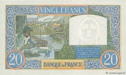 20 Francs TRAVAIL ET SCIENCE FRANCE  1941 F.12.12 UNC-