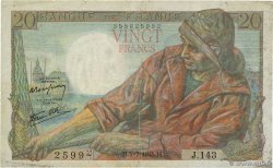 20 Francs PÊCHEUR Fauté FRANCIA  1945 F.13.10 RC+