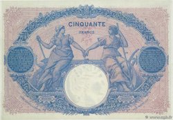 50 Francs BLEU ET ROSE FRANCE  1906 F.14.18 XF