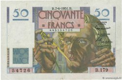 50 Francs LE VERRIER FRANCE  1951 F.20.18 TB