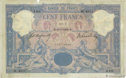 100 Francs BLEU ET ROSE FRANCIA  1906 F.21.20 RC+