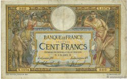 100 Francs LUC OLIVIER MERSON sans LOM Numéro spécial FRANCIA  1912 F.23.04 RC