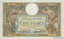 100 Francs LUC OLIVIER MERSON grands cartouches FRANCIA  1928 F.24.07 q.AU