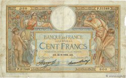 100 Francs LUC OLIVIER MERSON grands cartouches Numéro spécial FRANCE  1936 F.24.15 B
