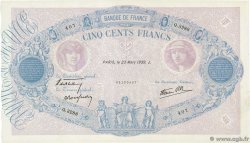 500 Francs BLEU ET ROSE modifié FRANCE  1939 F.31.28 VF+