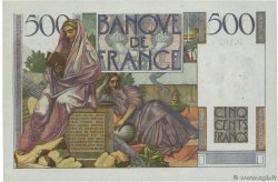 500 Francs CHATEAUBRIAND FRANCE  1947 F.34.07 AU-