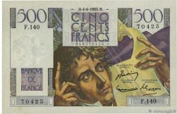 500 Francs CHATEAUBRIAND FRANKREICH  1953 F.34.12 fST