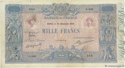 1000 Francs BLEU ET ROSE FRANCIA  1905 F.36.19 RC+