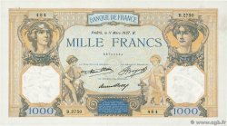 1000 Francs CÉRÈS ET MERCURE FRANCE  1937 F.37.10 SUP
