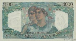 1000 Francs MINERVE ET HERCULE FRANKREICH  1945 F.41.04 fST+