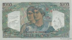 1000 Francs MINERVE ET HERCULE FRANKREICH  1949 F.41.26 fST+