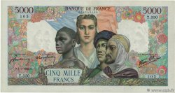 5000 Francs EMPIRE FRANÇAIS FRANCIA  1945 F.47.15 BC+