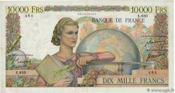 10000 Francs GÉNIE FRANÇAIS FRANCE  1950 F.50.36 VF