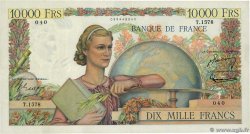 10000 Francs GÉNIE FRANÇAIS FRANKREICH  1951 F.50.51 SS