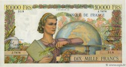 10000 Francs GÉNIE FRANÇAIS FRANCE  1954 F.50.72 XF+