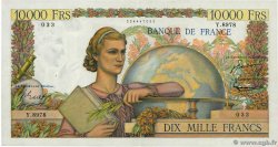 10000 Francs GÉNIE FRANÇAIS FRANCE  1955 F.50.75 XF-