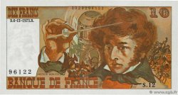 10 Francs BERLIOZ sans signatures Fauté FRANCE  1973 F.63bis.01 AU-