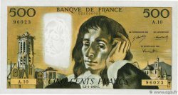 500 Francs PASCAL FRANCE  1969 F.71.03 AU-
