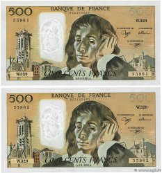 500 Francs PASCAL Fauté FRANCE  1991 F.71.46 UNC-