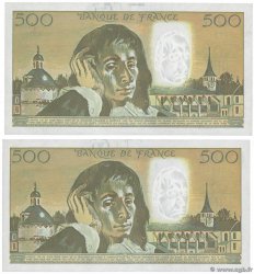 500 Francs PASCAL Fauté FRANCE  1991 F.71.46 UNC-