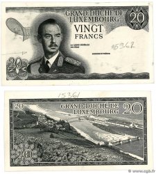 20 Francs Épreuve LUXEMBOURG  1966 P.54p pr.NEUF