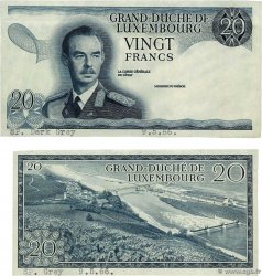 20 Francs Épreuve LUSSEMBURGO  1966 P.54e AU