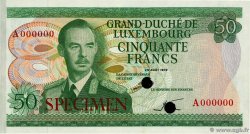 50 Francs Spécimen LUSSEMBURGO  1972 P.55cts AU