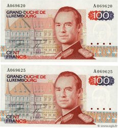 100 Francs Lot LUSSEMBURGO  1980 P.57a FDC