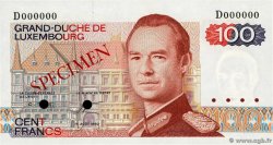 100 Francs Spécimen LUSSEMBURGO  1980 P.57bs FDC