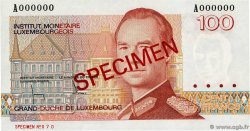 100 Francs Spécimen LUXEMBOURG  1986 P.58as NEUF