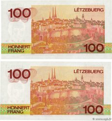 100 Francs Consécutifs LUXEMBOURG  1986 P.58a NEUF