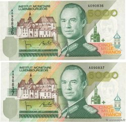 5000 Francs Consécutifs LUXEMBOURG  1993 P.60a UNC
