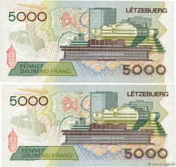 5000 Francs Consécutifs LUXEMBURGO  1993 P.60a FDC